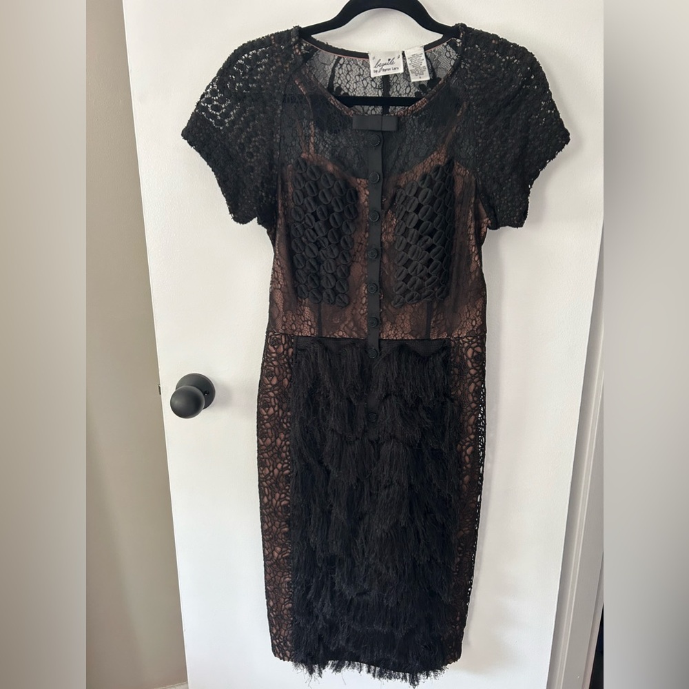 Beguile by Byron Lars Corvus Fringe Dress 6